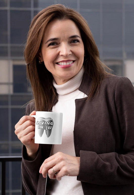 "Living in Shen" Mug for Dental Professionals IvriTees